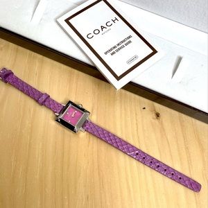 Coach Watch with Genuine Python Band